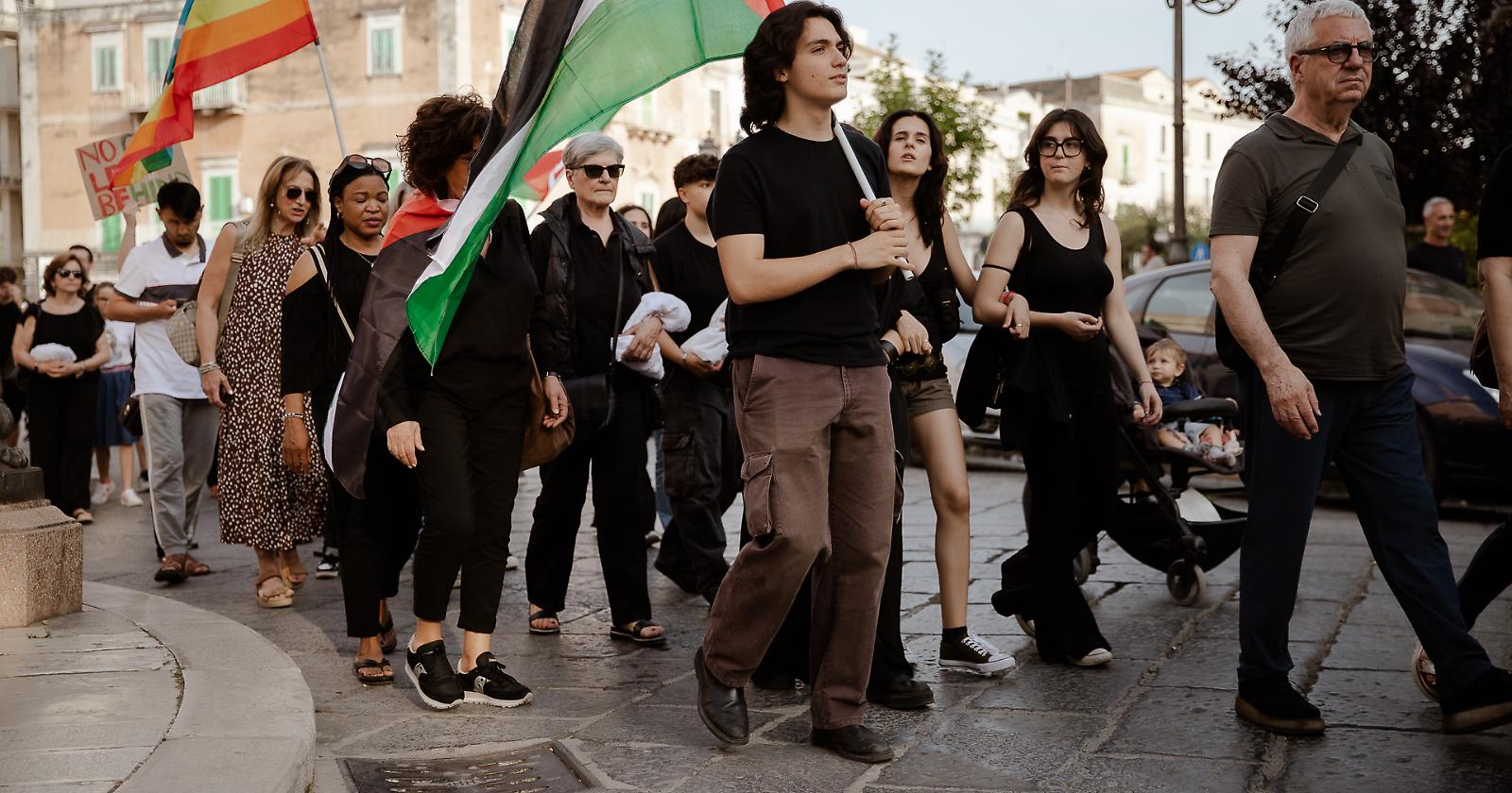 A Campobasso flash mob per la Palestina 