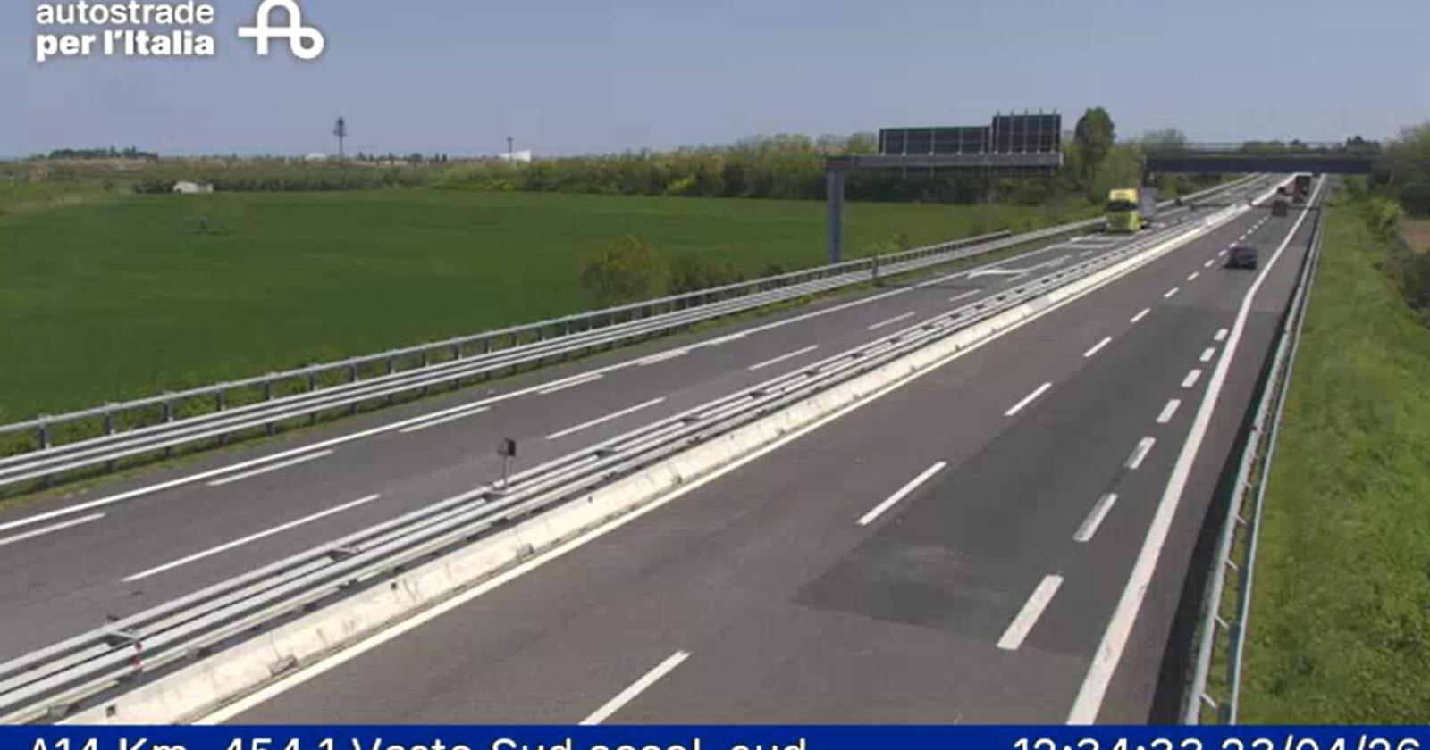 Riaperta l&rsquo;A14 tra Vasto Sud e Termoli: ripristinata la percorribilit&agrave; dopo la frana