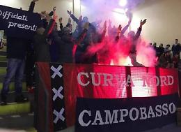 Tifosi del Campobasso in campo contro la partita Italia - Israele: "Nascondere dietro 22 gambe un genocidio è inaccettabile"